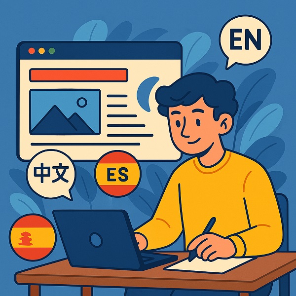 طراحی سایت چند زبانه